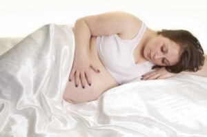 Sleeping Pregnant woman