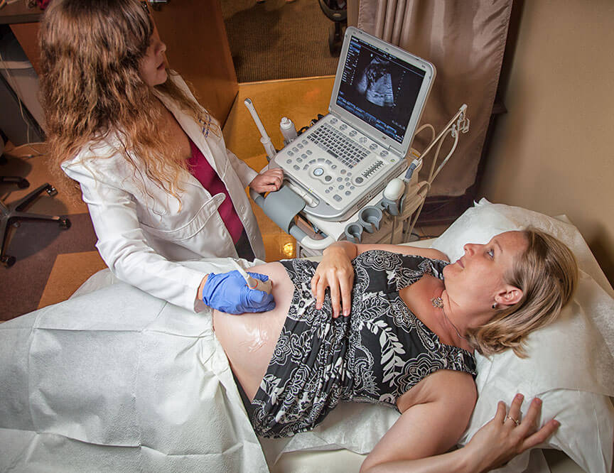 ultrasound photo with brenda