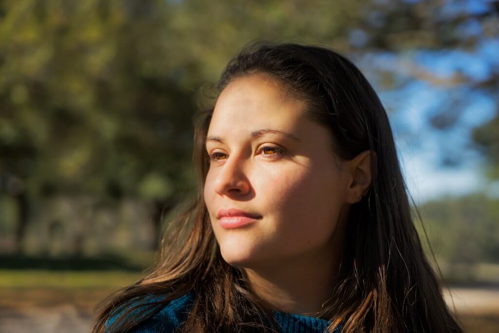 photo of hopeful woman
