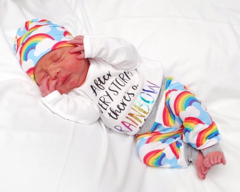 rainbow baby photo