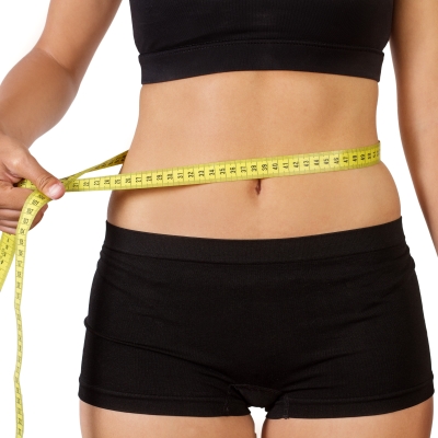 weight loss tape measure woman