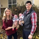 Jourdan with twin preemies and husband
