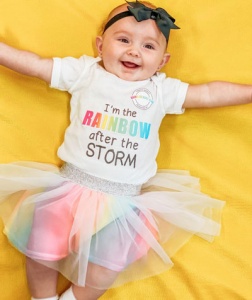 rainbow baby photo