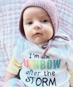 rainbow baby photo