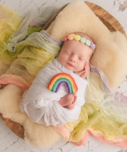 rainbow baby photo