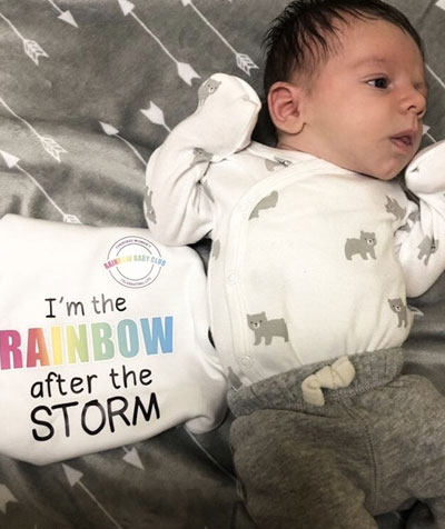 rainbow baby photo