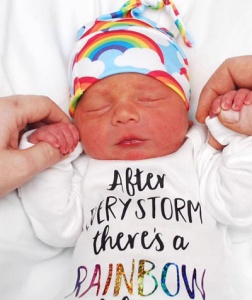 rainbow baby photo